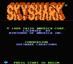 Sky Shark title screenshot
